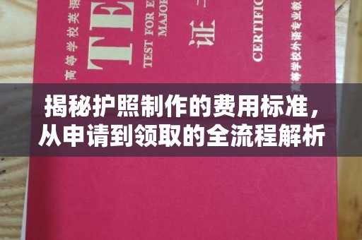 伊宁揭秘护照制作的费用标准，从申请到领取的全流程解析