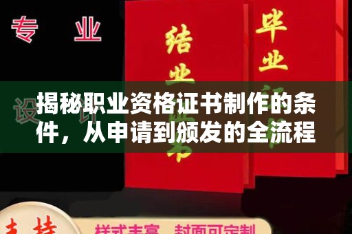 伊宁揭秘职业资格证书制作的条件，从申请到颁发的全流程解析