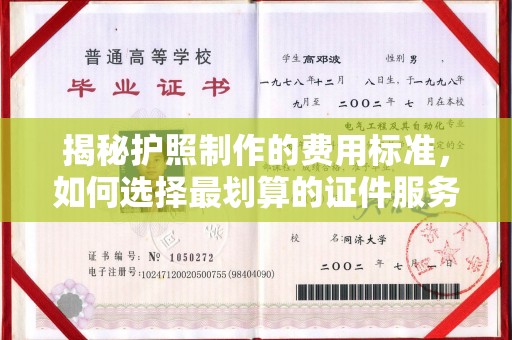 伊宁揭秘护照制作的费用标准，如何选择最划算的证件服务？