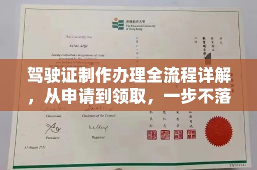 伊宁驾驶证制作办理全流程详解，从申请到领取，一步不落