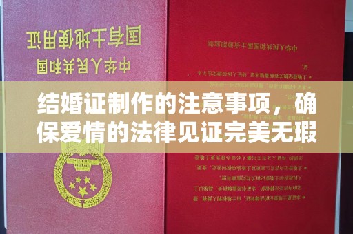 伊宁结婚证制作的注意事项，确保爱情的法律见证完美无瑕